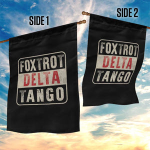 Subtle FDT Garden Flag Foxtrots Delta Tangos TS10 Print Your Wear
