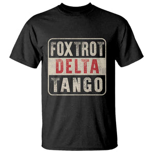 Subtle FDT T Shirt Foxtrots Delta Tangos TS10 Black Print Your Wear