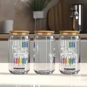 We The People Means Everyone Glass Can LGBTQ Rainbow USA Flag Gay Pride LGBT Ally TS10 Print Your Wear