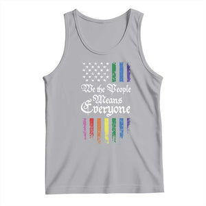 We The People Means Everyone Tank Top LGBTQ Rainbow USA Flag Gay Pride LGBT Ally TS10 Athletic Heather Print Your Wear