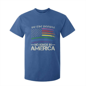 No Kings In America T Shirt For Kid We The People USA LGBTQ Pride Flag TS10 Royal Blue Print Your Wear
