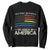 No Kings In America Sweatshirt We The People USA LGBTQ Pride Flag TS10 Black Print Your Wear