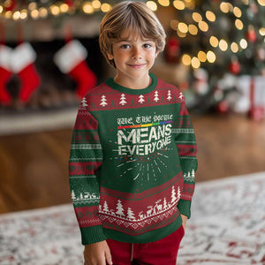 We The People Means Everyone Lgbt Equality Knit Sweatshirt TS10 Christmas Print Your Wear