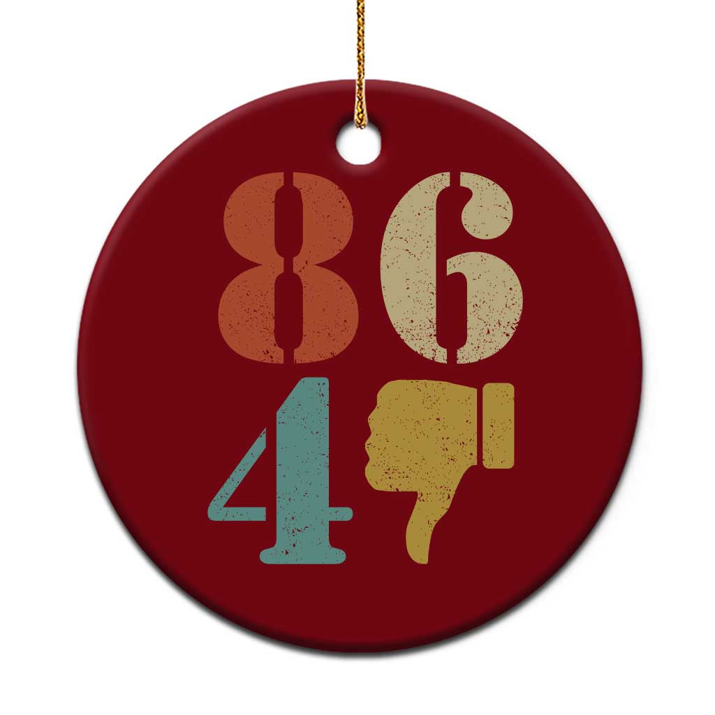 Retro 8647 Ceramic Ornament Classic Retro Vintage 80s Style TS10 1pc Red Print Your Wear