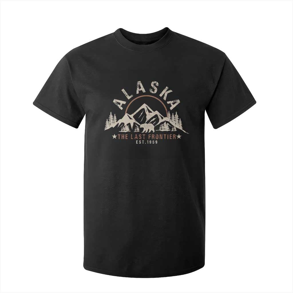 Alaska T Shirt For Kid Vintage Bear The Last Frontier Souvenir TS10 Black Print Your Wear