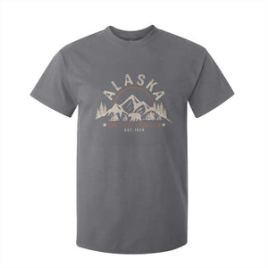 Alaska T Shirt For Kid Vintage Bear The Last Frontier Souvenir TS10 Charcoal Print Your Wear