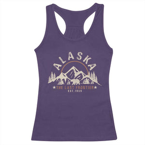 Alaska Racerback Tank Top Vintage Bear The Last Frontier Souvenir TS10 Purple Print Your Wear