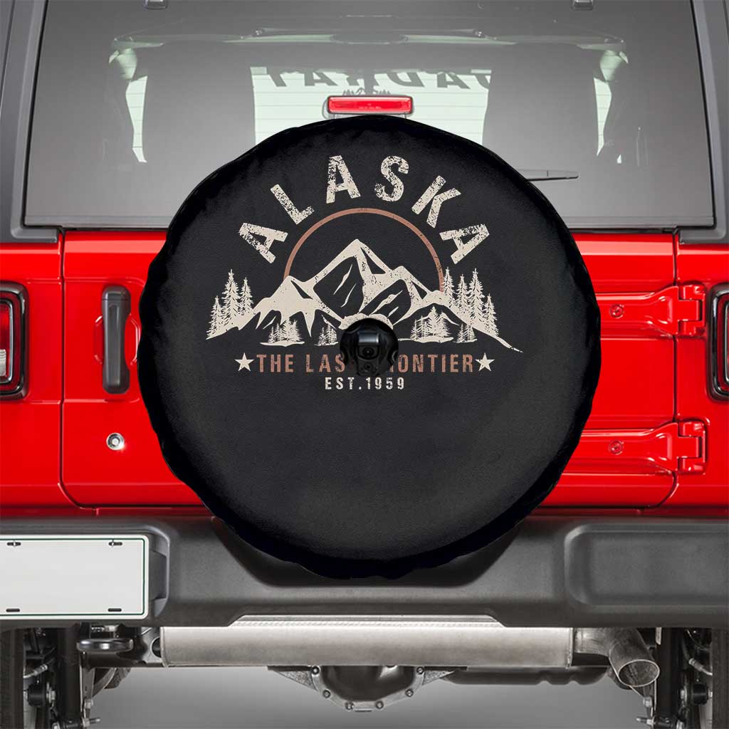 Alaska Spare Tire Cover Vintage Bear The Last Frontier Souvenir TS10 Black Print Your Wear