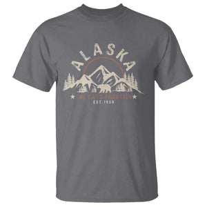 Alaska T Shirt Vintage Bear The Last Frontier Souvenir TS10 Charcoal Print Your Wear