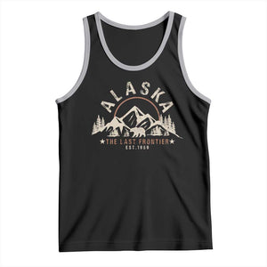 Alaska Tank Top Vintage Bear The Last Frontier Souvenir TS10 Black Athletic Heather Print Your Wear