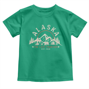 Alaska Toddler T Shirt Vintage Bear The Last Frontier Souvenir TS10 Irish Green Print Your Wear
