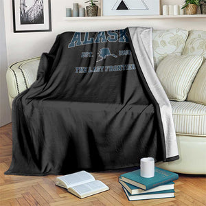 Alaska Throw Blanket Vintage Sports Design The Last Frontier Souvenirs TS10 Print Your Wear
