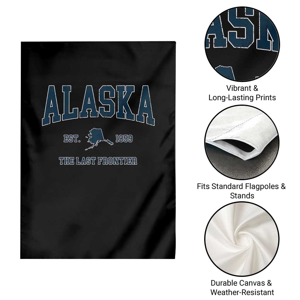 Alaska Garden Flag Vintage Sports Design The Last Frontier Souvenirs TS10 Print Your Wear