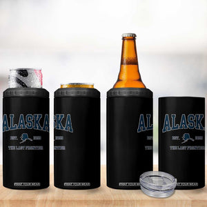 Alaska 4 in 1 Can Cooler Tumbler Vintage Sports Design The Last Frontier Souvenirs TS10 Print Your Wear