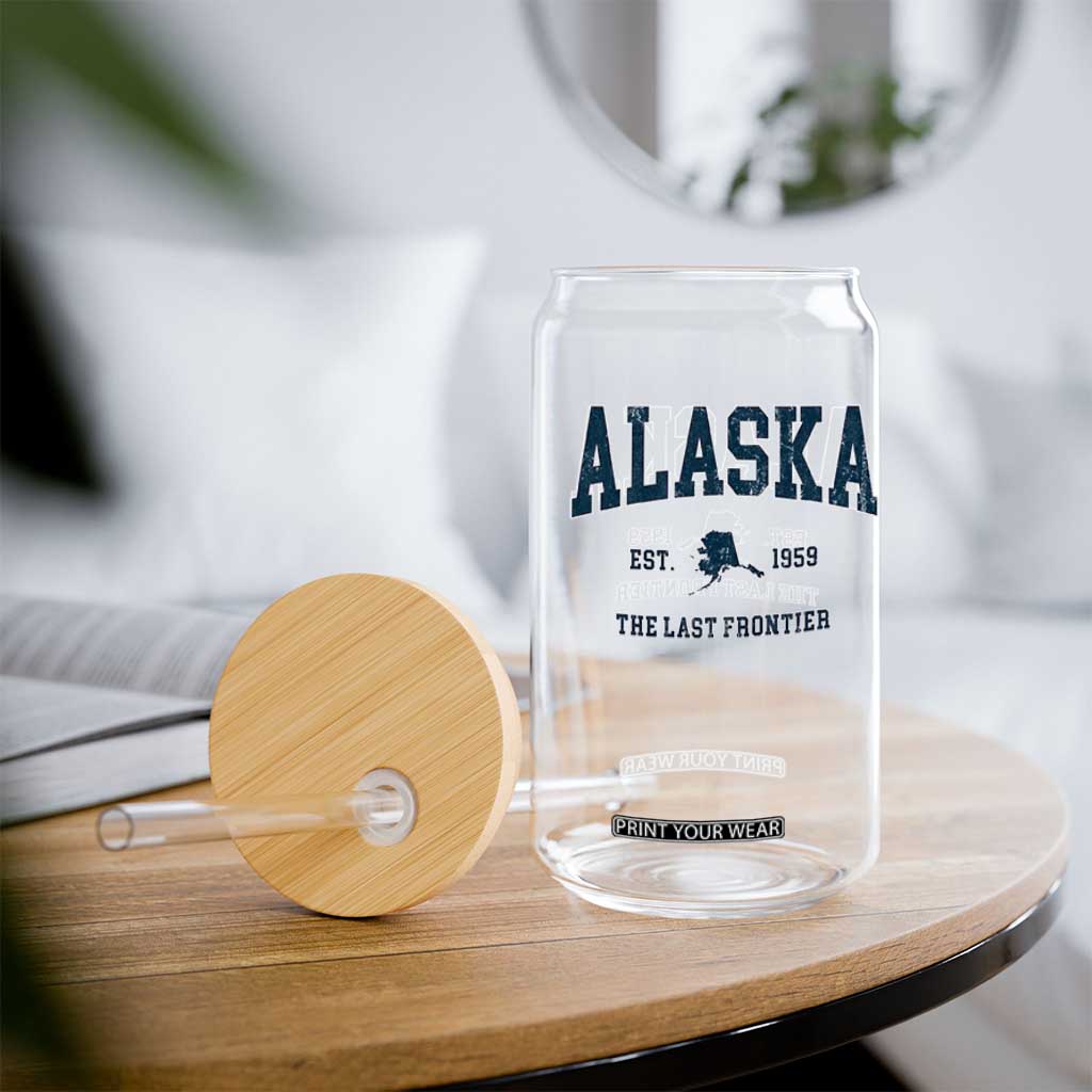 Alaska Glass Can Vintage Sports Design The Last Frontier Souvenirs TS10 Print Your Wear