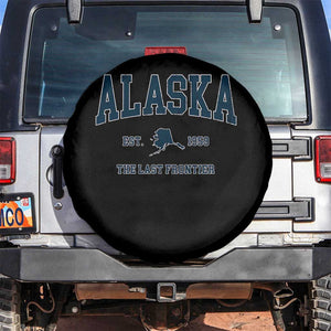 Alaska Spare Tire Cover Vintage Sports Design The Last Frontier Souvenirs TS10 No hole Black Print Your Wear