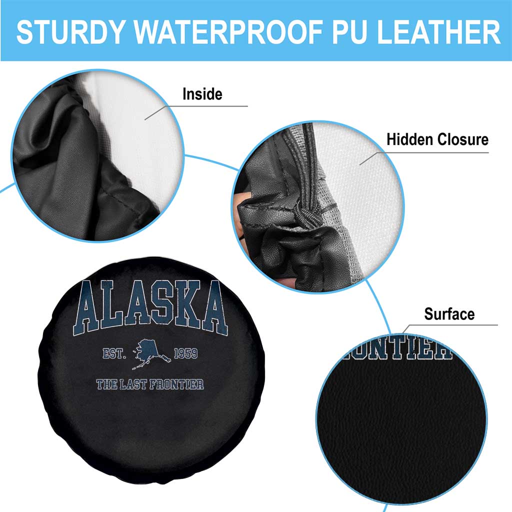 Alaska Spare Tire Cover Vintage Sports Design The Last Frontier Souvenirs TS10 Print Your Wear