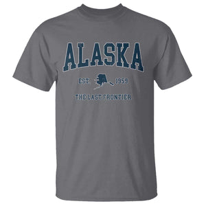 Alaska T Shirt Vintage Sports Design The Last Frontier Souvenirs TS10 Charcoal Print Your Wear