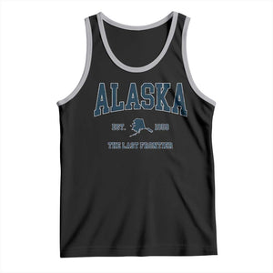 Alaska Tank Top Vintage Sports Design The Last Frontier Souvenirs TS10 Black Athletic Heather Print Your Wear