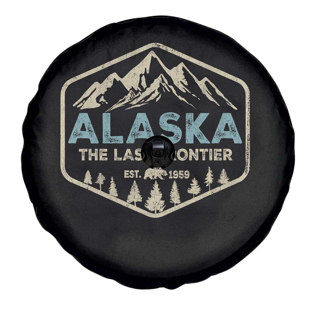 Vintage Alaska The Last Frontier Spare Tire Cover Retro Alaskan Bear Mountain Souvenir TS10 Print Your Wear