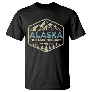Vintage Alaska The Last Frontier T Shirt Retro Alaskan Bear Mountain Souvenir TS10 Black Print Your Wear