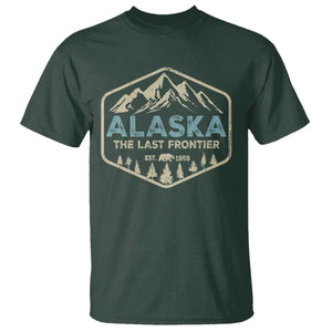 Vintage Alaska The Last Frontier T Shirt Retro Alaskan Bear Mountain Souvenir TS10 Dark Forest Green Print Your Wear