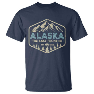 Vintage Alaska The Last Frontier T Shirt Retro Alaskan Bear Mountain Souvenir TS10 Navy Print Your Wear