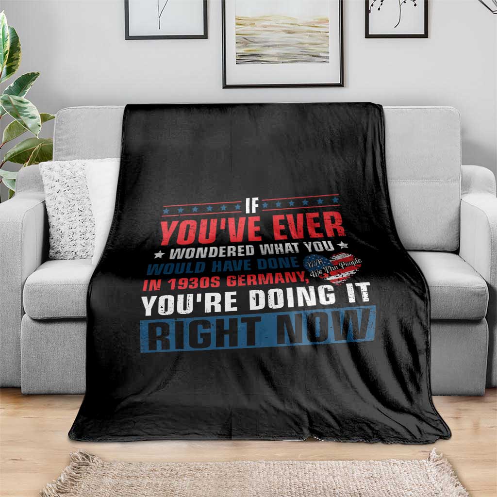 Anti Fascist Throw Blanket Political Activism Human Rights TS10 Print Your Wear