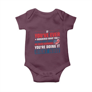 Anti Fascist Baby Onesie Political Activism Human Rights TS10 Maroon Print Your Wear
