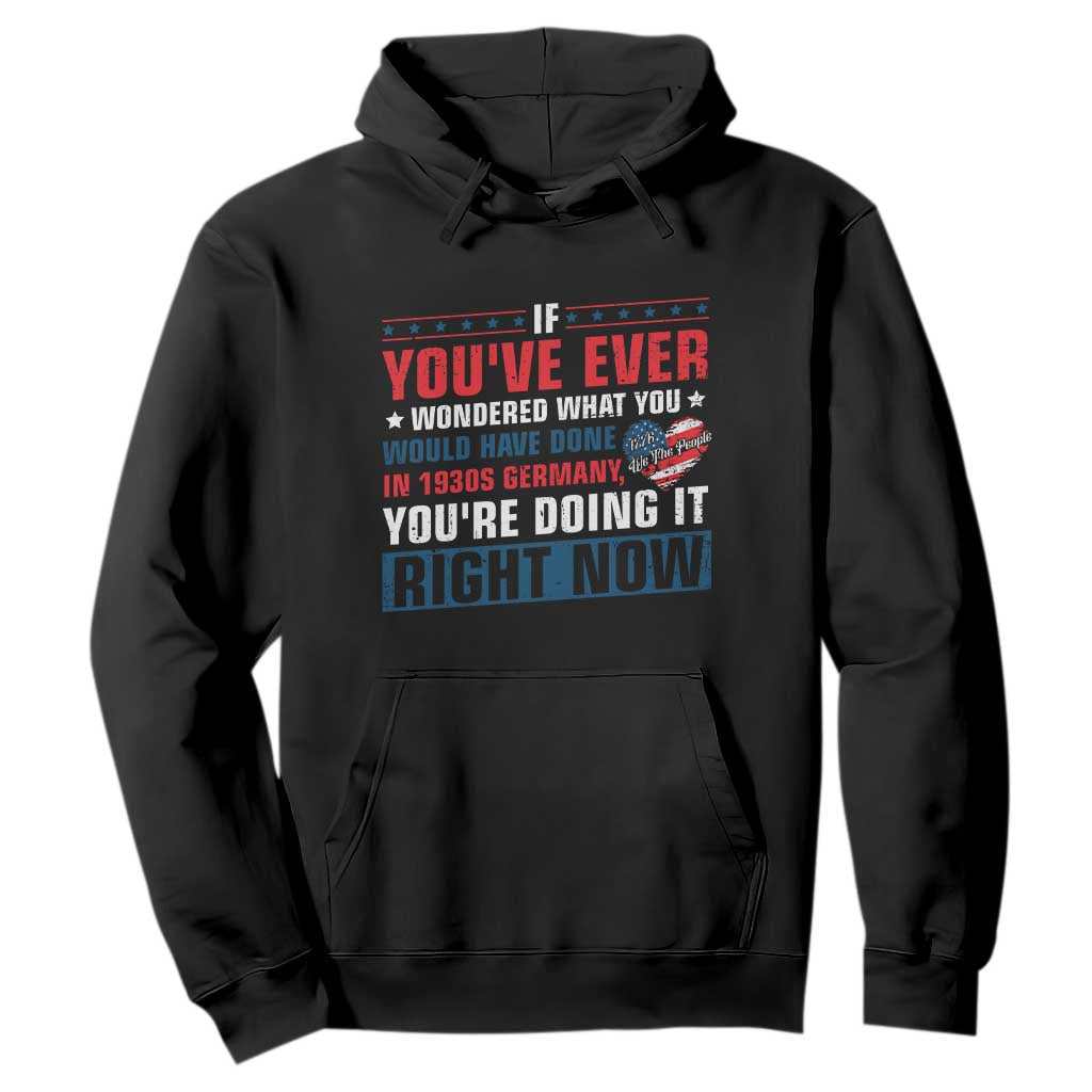 Anti Fascist Hoodie Political Activism Human Rights TS10 Black Print Your Wear