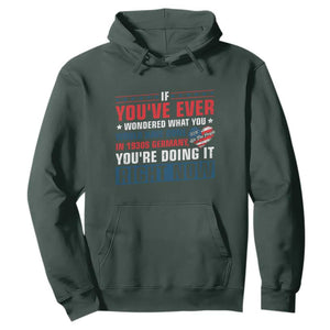 Anti Fascist Hoodie Political Activism Human Rights TS10 Dark Forest Green Print Your Wear