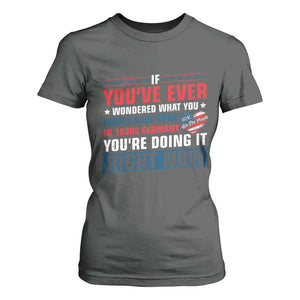 Anti Fascist T Shirt For Women Political Activism Human Rights TS10 Dark Heather Print Your Wear