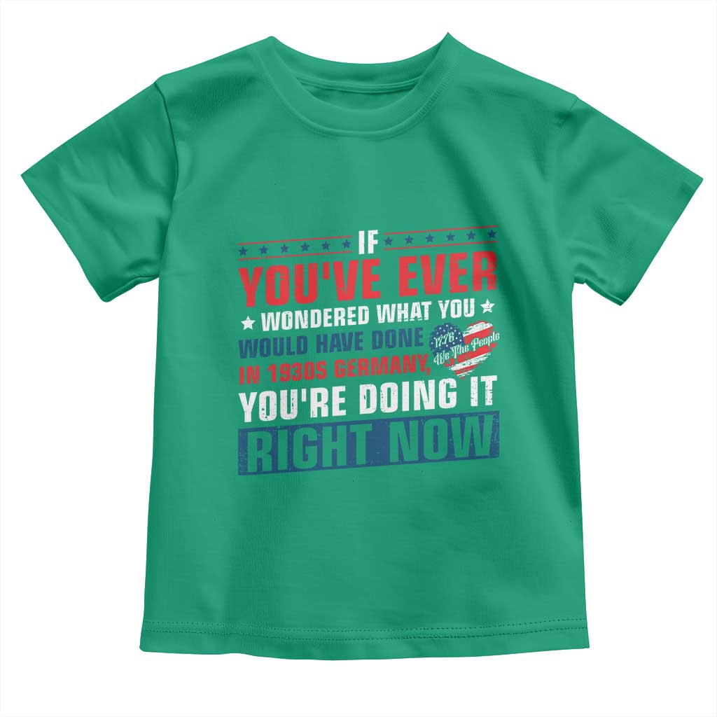 Anti Fascist Toddler T Shirt Political Activism Human Rights TS10 Irish Green Print Your Wear