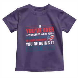 Anti Fascist Toddler T Shirt Political Activism Human Rights TS10 Purple Print Your Wear
