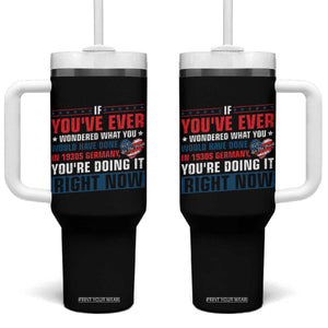 Anti Fascist Tumbler With Handle Political Activism Human Rights TS10 One Size: 40 oz Black Print Your Wear
