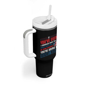 Anti Fascist Tumbler With Handle Political Activism Human Rights TS10 Print Your Wear