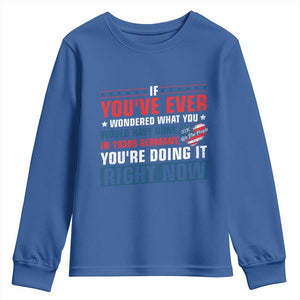 Anti Fascist Youth Sweatshirt Political Activism Human Rights TS10 Royal Blue Print Your Wear