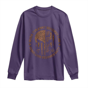 When Tyranny Becomes Law Rebellion Becomes Duty Long Sleeve Shirt We The People 1776 US Flag TS10 Purple Print Your Wear
