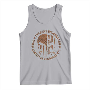 When Tyranny Becomes Law Rebellion Becomes Duty Tank Top We The People 1776 US Flag TS10 Athletic Heather Print Your Wear