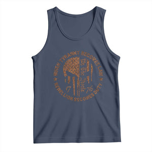 When Tyranny Becomes Law Rebellion Becomes Duty Tank Top We The People 1776 US Flag TS10 Navy Print Your Wear