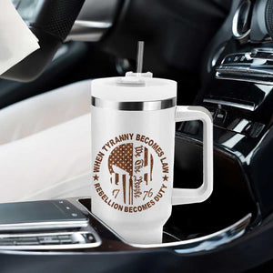 When Tyranny Becomes Law Rebellion Becomes Duty Tumbler With Handle We The People 1776 US Flag TS10 Print Your Wear