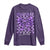 Military Child Coquette Bow Long Sleeve Shirt Purple Up Camo TS10 Purple Print Your Wear