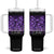 Military Child Coquette Bow Tumbler With Handle Purple Up Camo Kids Girls TS10 One Size: 40 oz Black Print Your Wear
