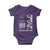 Purple Up For Military Kids Baby Onesie Camo American Flag Military Child Month USA Camouflage TS10 Purple Print Your Wear