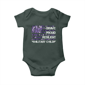 Military Kids Military Child Baby Onesie Camo American Flag USA Camouflage TS10 Print Your Wear
