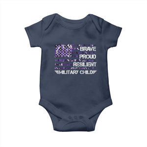 Military Kids Military Child Baby Onesie Camo American Flag USA Camouflage TS10 Navy Print Your Wear