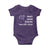 Military Kids Military Child Baby Onesie Camo American Flag USA Camouflage TS10 Purple Print Your Wear
