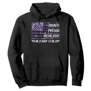 Military Kids Military Child Hoodie Camo American Flag USA Camouflage TS10 Black Print Your Wear