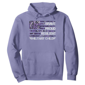 Military Kids Military Child Hoodie Camo American Flag USA Camouflage TS10 Violet Print Your Wear