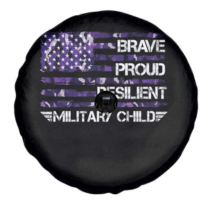 Military Kids Military Child Spare Tire Cover Camo American Flag USA Camouflage TS10 Print Your Wear